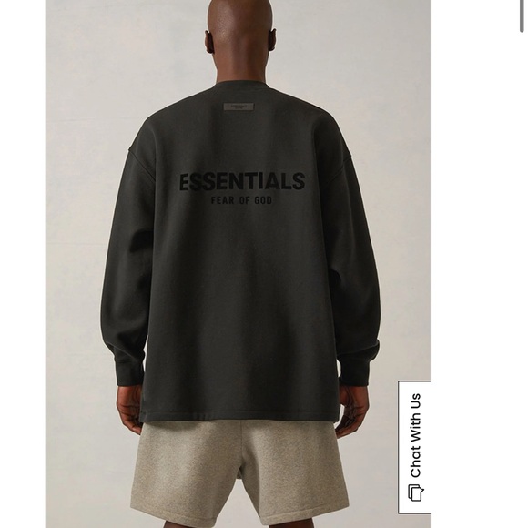 Fear of God Essentials Stretch Limo Relaxed Crew Neck Sweatshirt